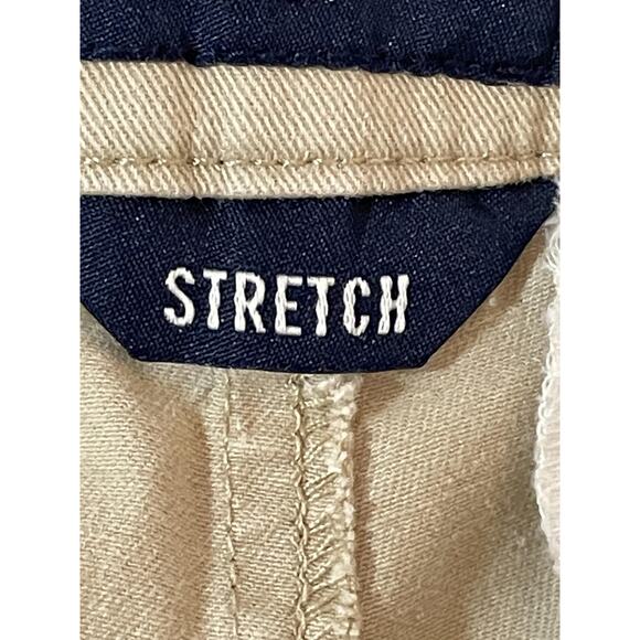 American Eagle Shorts Womens 2 Khaki Bermuda Stretch Chino Casual Pockets Tan - Picture 11 of 15